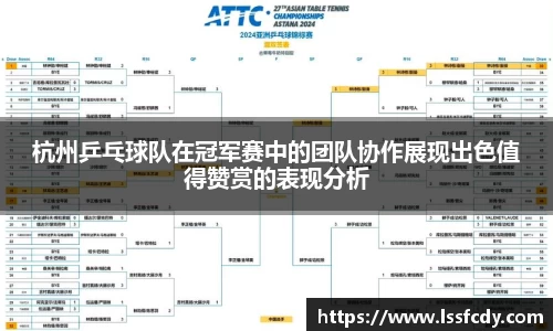 杭州乒乓球队在冠军赛中的团队协作展现出色值得赞赏的表现分析